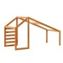 Solid pine wood children's bed canopy in brown, 198x97x113 cm. by , Accessories for beds and slatted bases - Ref: Foro24-8468...