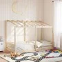 Cama infantil con techo madera maciza pino 100x200 cm de , Camas y somieres - Ref: Foro24-846997, Precio: 157,36 €, Descuento: %