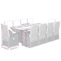 11-piece garden dining set with gray synthetic rattan cushions by , Garden sets - Ref: Foro24-3277598, Price: 2,00 €, Discoun...