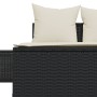 Double sun lounger with black synthetic rattan cushions by , Loungers - Ref: Foro24-368389, Price: 237,45 €, Discount: %