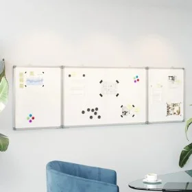 Folding magnetic whiteboard aluminum 160x50x1.7 cm by , Exhibition panels - Ref: Foro24-4005366, Price: 52,20 €, Discount: %