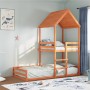 Bett mit massivem Dach aus brauner Kiefer 80x200 cm von , Betten und Lattenroste - Ref: Foro24-3282395, Preis: 276,01 €, Raba...