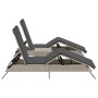 Sun loungers with small table, 2 units, light gray synthetic rattan by , Loungers - Ref: Foro24-4002715, Price: 279,01 €, Dis...