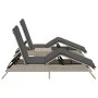 Sun loungers with small table, 2 units, light gray synthetic rattan by , Loungers - Ref: Foro24-4002715, Price: 274,97 €, Dis...