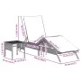 Sun loungers with small table, 2 units, light gray synthetic rattan by , Loungers - Ref: Foro24-4002715, Price: 274,97 €, Dis...