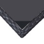 Mesa de jardín ratán sintético y vidrio negro 240x90x74 cm de vidaXL, Mesas de jardín - Ref: Foro24-310071, Precio: 257,50 €,...