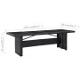 Synthetic rattan garden table with black glass top 240x90x74 cm by vidaXL, Garden tables - Ref: Foro24-310071, Price: 258,81 ...