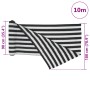 Gray anthracite white HDPE privacy net 1.8x10 m 150 g/m² by , Umbrellas - Ref: Foro24-4003680, Price: 32,84 €, Discount: %