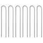 U-shaped tent pegs 6 pcs galvanized steel 37 cm Ø10 mm by , Tent Accessories - Ref: Foro24-4009347, Price: 24,13 €, Discount: %