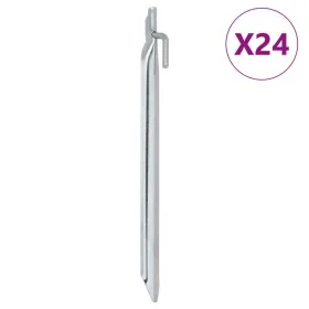 V-shaped tent pegs 24 pcs galvanized steel 25 cm Ø20mm by , Tent Accessories - Ref: Foro24-4009353, Price: 18,54 €, Discount: %