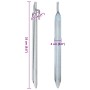 Zelt-Heringe, V-Form, 24 Stück, verzinkter Stahl, 25 cm lang, Ø20mm. von , Zeltzubehör - Ref: Foro24-4009353, Preis: 18,91 €,...