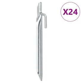 Zelt-Heringe, V-Form, 24 Stück, verzinkter Stahl, 17 cm lang, Ø20mm. von , Zeltzubehör - Ref: Foro24-4009351, Preis: 14,83 €,...