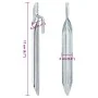 Zelt-Heringe, V-Form, 24 Stück, verzinkter Stahl, 17 cm lang, Ø20mm. von , Zeltzubehör - Ref: Foro24-4009351, Preis: 14,83 €,...