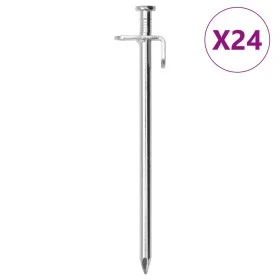 Zelte 24 Stück verzinkter Stahlstifte 19,5 cm 8 mm von , Zeltzubehör - Ref: Foro24-4009358, Preis: 29,69 €, Rabatt: %