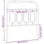 Cabecero de metal blanco 90 cm de , Cabeceros y pies de cama - Ref: Foro24-377194, Precio: 30,00 €, Descuento: %