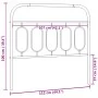 Weißes Metallkopfteil 107 cm von , Kopf- und Fußteile - Ref: Foro24-377196, Preis: 33,28 €, Rabatt: %