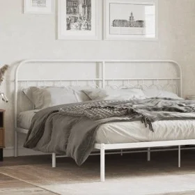 Weißes Metallkopfteil 200 cm von , Kopf- und Fußteile - Ref: Foro24-377204, Preis: 42,74 €, Rabatt: %