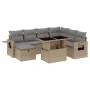 Set of garden sofas and cushions 8 pieces synthetic rattan beige by , Garden sets - Ref: Foro24-3274999, Price: 542,73 €, Dis...