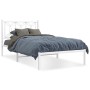 Estructura de cama de metal con cabecero blanco 107x203 cm | Foro24.es | Tu tienda online para hogar, jardín y más Foro24.es