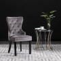 Sillas de comedor 4 unidades terciopelo gris de vidaXL, Sillas de comedor - Ref: Foro24-3055873, Precio: 644,43 €, Descuento: %