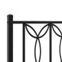 Bettgestell mit schwarzem Metallkopfteil 80x200 cm von , Betten und Lattenroste - Ref: Foro24-376119, Preis: 72,64 €, Rabatt: %