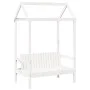 Solid white pine wood bench with a roof, measuring 117.5x70x176.5 cm. by , Banks - Ref: Foro24-846995, Price: 133,74 €, Disco...