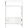 Solid white pine wood bench with a roof, measuring 117.5x70x176.5 cm. by , Banks - Ref: Foro24-846995, Price: 133,74 €, Disco...