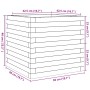 Massive Douglas-Holz-Pflanzkübel 50x50x46 cm von , Töpfe und Pflanzgefäße - Ref: Foro24-3282407, Preis: 107,68 €, Rabatt: %