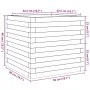 Solid Douglas wood planter 50x50x46 cm by , Pots and planters - Ref: Foro24-3282407, Price: 105,97 €, Discount: %