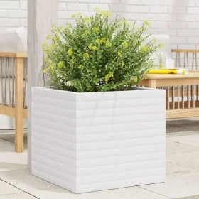 Massive weiße Kiefernholz-Pflanzschale 50x50x46 cm von , Töpfe und Pflanzgefäße - Ref: Foro24-3282405, Preis: 120,40 €, Rabat...