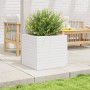 Jardinera de madera maciza de pino blanca 50x50x46 cm de , Maceteros y jardineras - Ref: Foro24-3282405, Precio: 121,88 €, De...