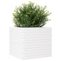 Jardinera de madera maciza de pino blanca 50x50x46 cm de , Maceteros y jardineras - Ref: Foro24-3282405, Precio: 121,88 €, De...