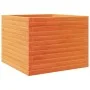 Solid pine wood planter in brown wax 60x60x46 cm by , Pots and planters - Ref: Foro24-3282411, Price: 140,70 €, Discount: %