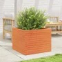 Massive Holzblumenkasten aus braun gewachster Kiefer 60x60x46 cm. von , Töpfe und Pflanzgefäße - Ref: Foro24-3282411, Preis: ...