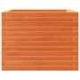 Solid pine wood planter in brown wax 60x60x46 cm by , Pots and planters - Ref: Foro24-3282411, Price: 140,70 €, Discount: %