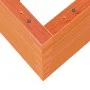 Solid pine wood planter in brown wax 60x60x46 cm by , Pots and planters - Ref: Foro24-3282411, Price: 140,70 €, Discount: %