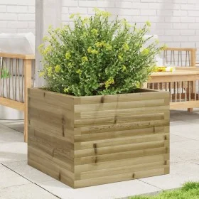 Pine wood planter box, impregnated, 60x60x46 cm by , Pots and planters - Ref: Foro24-3282413, Price: 125,69 €, Discount: %