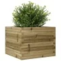 Jardinera de madera de pino impregnada 60x60x46 cm de , Maceteros y jardineras - Ref: Foro24-3282413, Precio: 126,09 €, Descu...