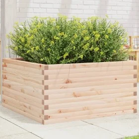 Jardinera de madera maciza de pino 90x90x46 cm de , Maceteros y jardineras - Ref: Foro24-3282424, Precio: 168,03 €, Descuento: %