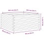 Solid pine wood planter 90x90x46 cm by , Pots and planters - Ref: Foro24-3282424, Price: 170,46 €, Discount: %