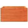 Solid pine wood planter in brown wax finish 90x90x46 cm by , Pots and planters - Ref: Foro24-3282426, Price: 203,93 €, Discou...