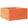 Solid pine wood planter in brown wax finish 90x90x46 cm by , Pots and planters - Ref: Foro24-3282426, Price: 201,32 €, Discou...