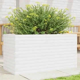 Solid white pine wood planter 90x40x46 cm by , Pots and planters - Ref: Foro24-3282445, Price: 151,13 €, Discount: %
