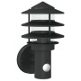Aplique de exterior con sensor acero inoxidable negro de , Iluminación de exterior - Ref: Foro24-4006234, Precio: 36,46 €, De...