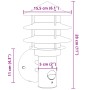 Außenleuchte mit Bewegungssensor, Edelstahl in Schwarz. von , Außenbeleuchtung - Ref: Foro24-4006234, Preis: 36,46 €, Rabatt: %