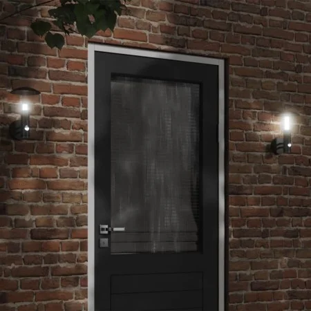 Außenleuchten mit Sensor, 2 Stück, Edelstahl schwarz. von , Außenbeleuchtung - Ref: Foro24-4006243, Preis: 58,37 €, Rabatt: %
