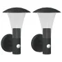 Außenleuchten mit Sensor, 2 Stück, Edelstahl schwarz. von , Außenbeleuchtung - Ref: Foro24-4006243, Preis: 58,37 €, Rabatt: %
