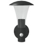 Outdoor wall lights with sensor 2 units stainless steel black by , Outdoor lighting - Ref: Foro24-4006243, Price: 59,30 €, Di...