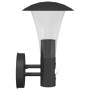 Outdoor wall lights with sensor 2 units stainless steel black by , Outdoor lighting - Ref: Foro24-4006243, Price: 59,30 €, Di...