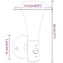 Außenleuchten mit Sensor, 2 Stück, Edelstahl schwarz. von , Außenbeleuchtung - Ref: Foro24-4006243, Preis: 58,37 €, Rabatt: %
